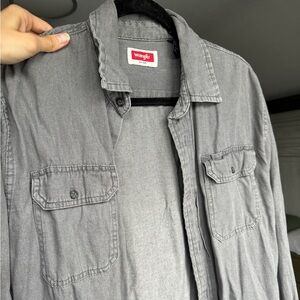 Wrangler Gray Lightweight Shirt Jacket